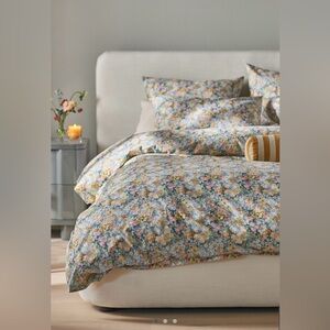 Anthropologie The Organic Cotton Printed Percale Duvet Collection